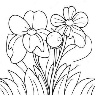 Spring Flowers Coloring Page | Spring Flowers coloring page