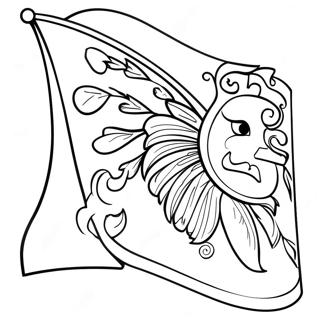 Banner Coloring Page | Banner coloring page