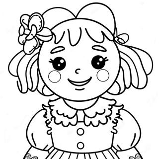 Raggedy Ann Coloring Page | Raggedy Ann coloring page