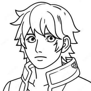 Minato Coloring Page | Minato coloring page