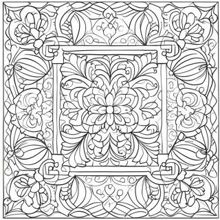 Quilt Patterns Coloring Page | Quilt Patterns coloring page