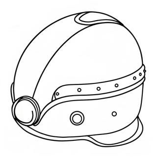 Colorful Adventure Helmet Coloring Page | Helmet coloring page