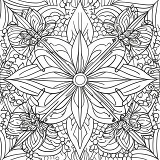 Geometric Symmetry Coloring Page | Symmetry coloring page