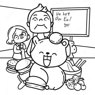 We Don't Eat Our Classmates Coloring Page | We Don't Eat Our Classmates coloring page