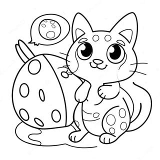 Ladybug and Cat Noir Coloring Page | Ladybug and Cat Noir coloring page