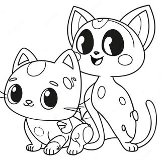Adventurous Ladybug and Cat Noir Coloring Page | Ladybug and Cat Noir coloring page