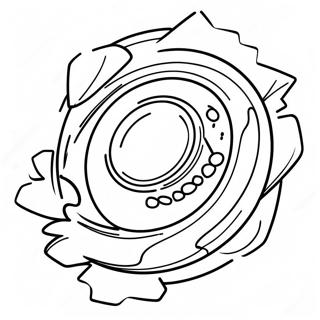 Dynamic Spryzen Beyblade in Battle Coloring Page | Spryzen Beyblade coloring page