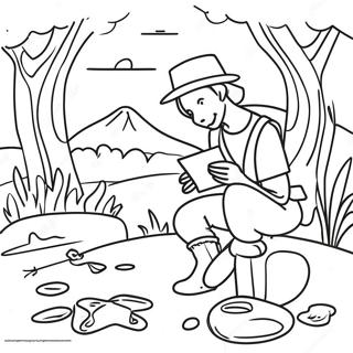 Outdoor Schnitzeljagd Ausmalbild | Outdoor Schnitzeljagd Ausmalbild