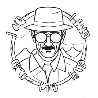 Breaking Bad Logo Coloring Page | Breaking Bad coloring page