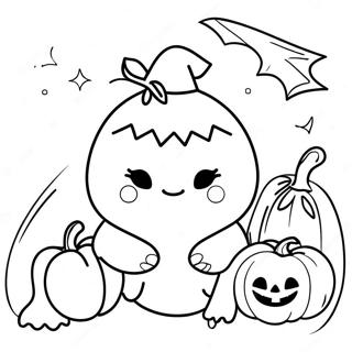 Halloween Squishmallow Coloring Page | Halloween Squishmallow coloring page