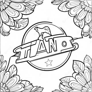 Tennessee Titans Logo Coloring Page | Tennessee Titans coloring page