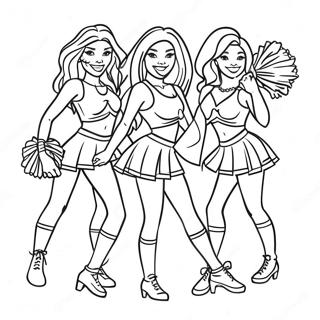 Tennessee Titans Cheerleaders Coloring Page | Tennessee Titans coloring page