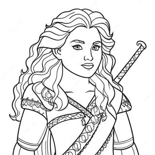 Merida Coloring Page | Merida coloring page