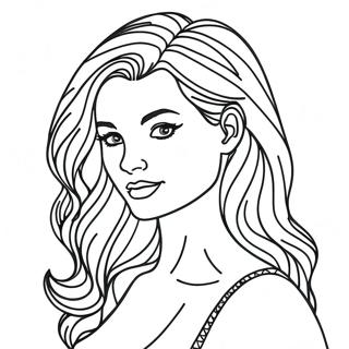 Realistic Hair Coloring Page | Realistic Hair coloring page