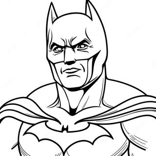 Batman in Dark Costume Coloring Page | Batman vs Superman coloring page