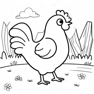 Little Red Hen Coloring Page | Little Red Hen coloring page