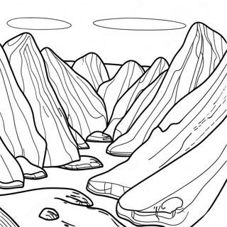 Geology Coloring Page | Geology coloring page