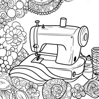 Sewing Coloring Page | Sewing coloring page
