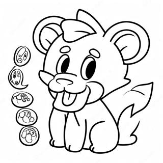 Mangle Character Coloring Page | Mangle coloring page