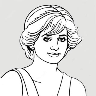 Princess Diana Coloring Page | Princess Diana coloring page