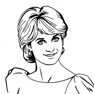Princesa Diana Páginas para Colorir