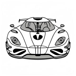 Koenigsegg Agera RS Racing Coloring Page | Koenigsegg coloring page
