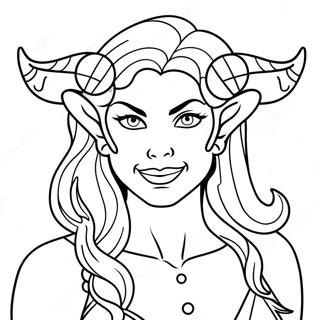 Demon Girl Coloring Page | Demon Girl coloring page