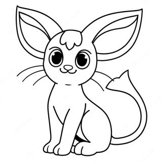 Espeon Coloring Page | Espeon coloring page