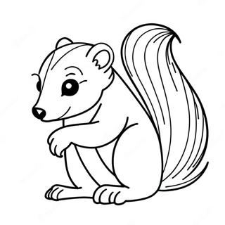 Skunk Coloring Page | Skunk coloring page