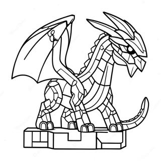 Minecraft Ender Dragon Coloring Page | Minecraft Ender Dragon coloring page