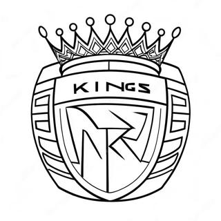 Sacramento Kings Logo Coloring Page | Sacramento Kings coloring page