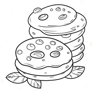 Chocolate Chip Cookie Coloring Page | Chocolate Chip Cookie coloring page