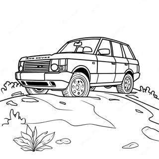 Range Rover Coloring Page | Range Rover coloring page
