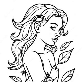Poison Ivy Coloring Page | Poison Ivy coloring page