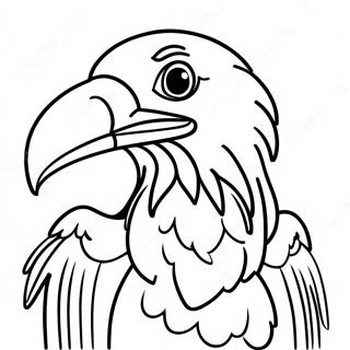 Vulture Coloring Page | Vulture coloring page