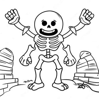 Giant Skeleton Clash Royale Coloring Page | Clash Royale coloring page
