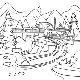Grote Wolf Lodge Kleurplaten