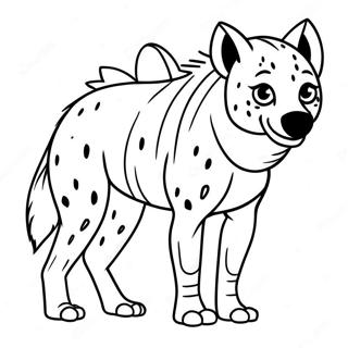 Hyena Coloring Page | Hyena coloring page