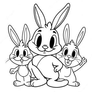 Bugs Bunny and Friends Coloring Page | Warner Bros coloring page