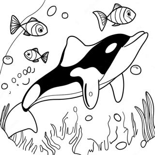Orca Coloring Page | Orca coloring page