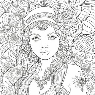 Intricate Tracing for Adults Coloring Page | Tracing for Adults coloring page