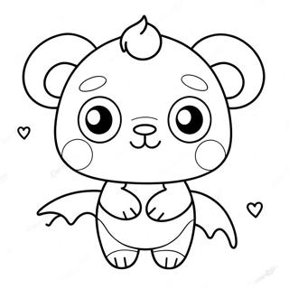 Cute Pupla Character Coloring Page | Pupla coloring page
