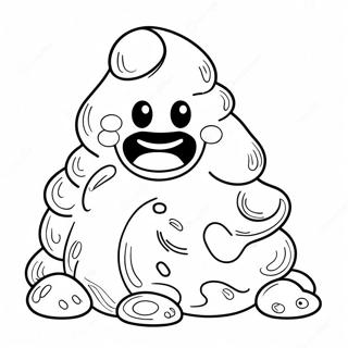 Funny Poop Coloring Page | Poop coloring page