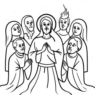 Pentecost Coloring Page | Pentecost coloring page