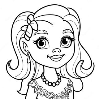 Frankie Monster High Coloring Page | Frankie Monster High coloring page