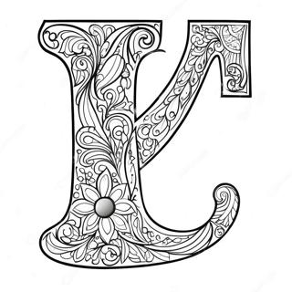 Lively Letter L Coloring Page | Letter L coloring page