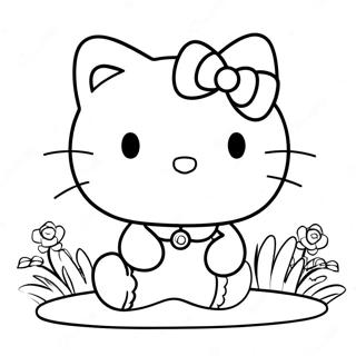 Hello Kitty Coloring Page | Hello Kitty and Friends coloring page