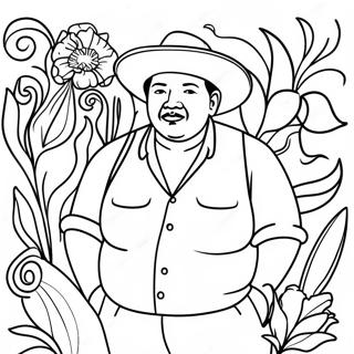 Diego Rivera Coloring Page | Diego Rivera coloring page