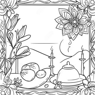Nowruz Celebration Coloring Page | Nowruz coloring page
