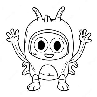 Henry Hugglemonster Coloring Page | Henry Hugglemonster coloring page